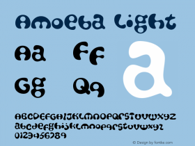 Amoeba-Light Version 001.000 Font Sample