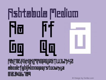 Ashtabula Version 001.000 Font Sample