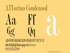 AT Torino Condensed Version 1.0图片样张