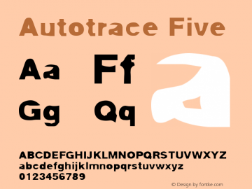 Autotrace-Five Version 001.000图片样张