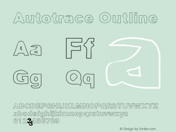 Autotrace-Outline Version 001.000图片样张
