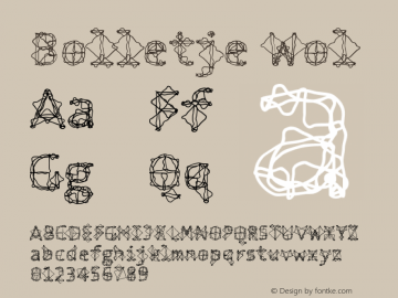 BolletjeWol Version 001.000 Font Sample