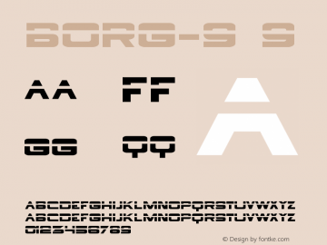 Borg-9 Version 001.000 Font Sample