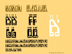 Boron Version 001.000 Font Sample