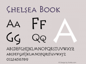 Chelsea-Book Version 001.000 Font Sample