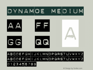 Dynamoe Version 001.000 Font Sample