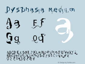 Dysphasia Version 001.000 Font Sample