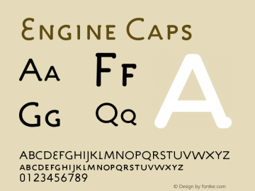 Engine-Caps Version 001.000 Font Sample