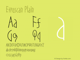Etruscan Plain Version 1.0图片样张