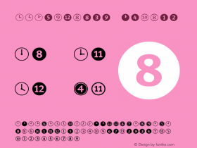 FFDingbats-Number Version 001.000 Font Sample