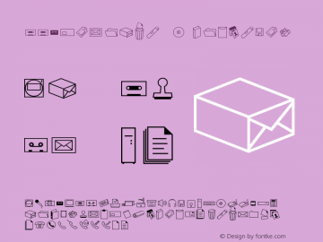 FFDingbats-SymbolsOne Version 001.000 Font Sample