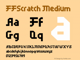 FFScratch Version 001.001 Font Sample