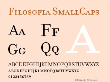 FilosofiaSmallCaps Version 001.000图片样张