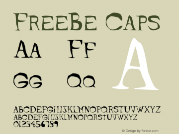 FreeBeCaps Version 001.000 Font Sample