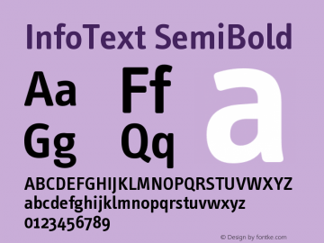 InfoText-SemiBold Version 001.000图片样张