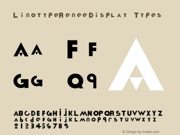 LinotypeReneeDisplay-Types Version 001.000 Font Sample