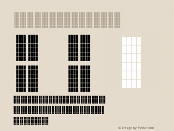 Luggagetag-Grid Version 001.000 Font Sample