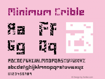 Minimum-Crible Version 001.000图片样张