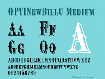 OPTINewBillC Version 001.000 Font Sample