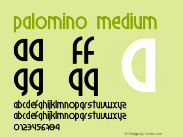 Palomino Version 001.000 Font Sample