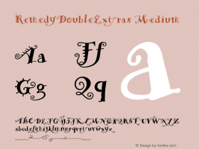 RemedyDoubleExtras Version 001.000 Font Sample