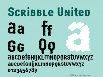 Scribble-United Version 001.000 Font Sample