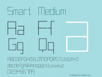 Smart Version 001.000 Font Sample