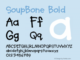 SoupBone-Bold Version 001.000图片样张