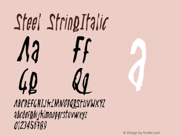 Steel-StringItalic Version 001.000图片样张