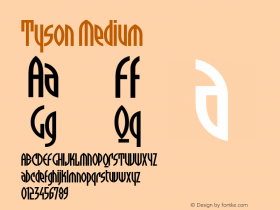 Tyson Version 001.000 Font Sample