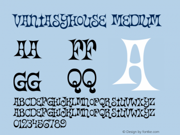 Vantasyhouse Version 001.000 Font Sample