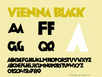 Vienna-Black Version 001.000 Font Sample