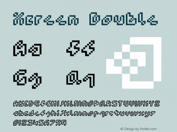 Xcreen-Double Version 001.000 Font Sample