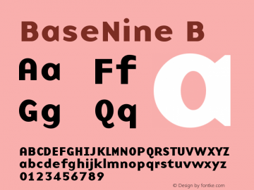 BaseNineB Version 001.000图片样张