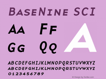 BaseNineSCI Version 001.000图片样张