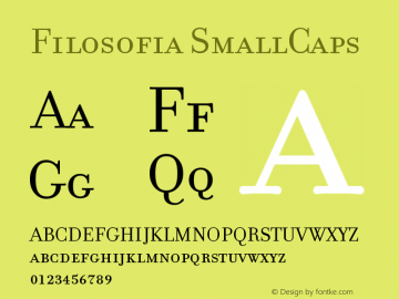 FilosofiaSmallCaps Version 001.000图片样张