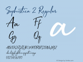 Sophistica 2 Regular 1.000图片样张