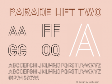 . 1.000 Font Sample