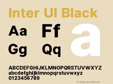 Inter UI Black 2.5;86daccf Font Sample