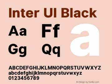 Inter UI Black 2.5;86daccf Font Sample