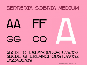 Serreria Sobria Version 001.000 Font Sample