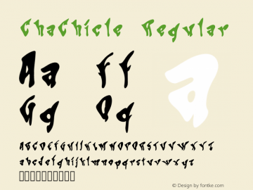 ChaChicle Version Font Sample