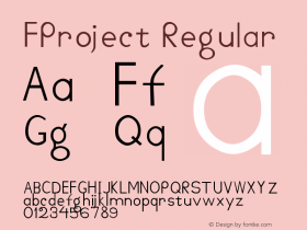 FProject Version 001.000 Font Sample