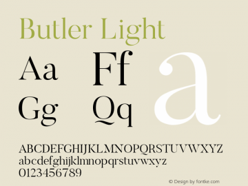 Butler Light 1.000图片样张