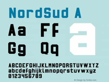 Nord-Sud A Version 001.000 Font Sample