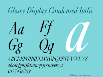 Download Glossy Display Font Glossydisplaycondensed It Font Glossy Display Condensed Font Glossy Display Condensed Italic Font Glossydisplaycondensed It Version 1 0 Wf Rip Dc20180525 Font Otf Font Uncategorized Font Fontke Com