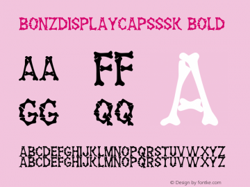 BonzDisplayCapsSSK Bold Altsys Metamorphosis:8/25/94 Font Sample