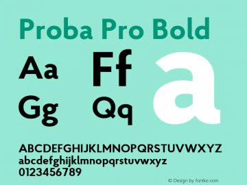 Proba Pro Bold Version 2.000;com.myfonts.easy.konstantynov.proba-pro.bold.wfkit2.version.4B7P图片样张