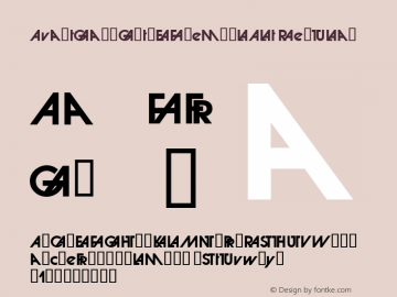 AvantGardGothEFDemBolAlt Macromedia Fontographer 4.1.3 3/24/07 Font Sample