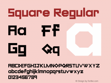 Square Regular Version 1.0图片样张